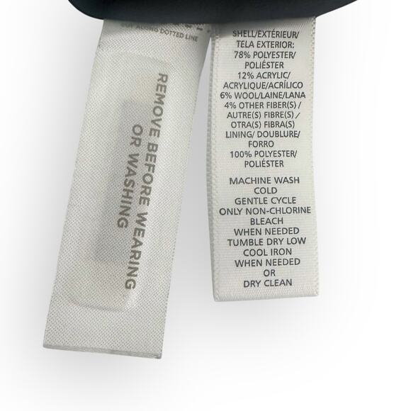 Ann Taylor LOFT Jacquard A-Line Mini Skirt Size 8 Navy Blue Pink Embroidered 7 - Picture 7 of 8